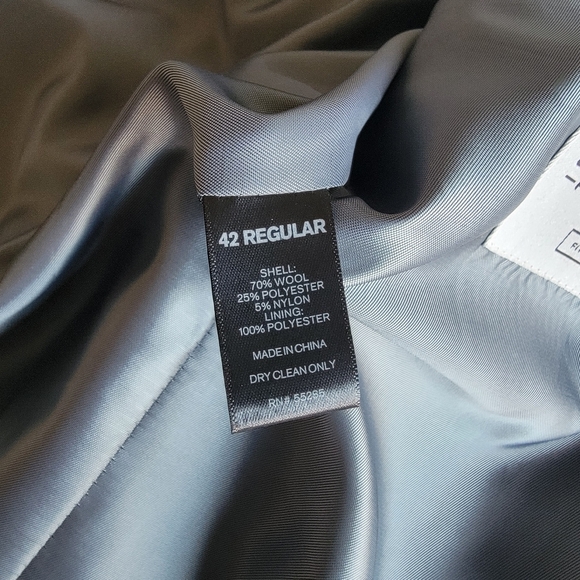 Express Photographer Fitted Suit Mens 42R Jacket 36W x 29.5L Flat Front Pants - Picture 8 of 16